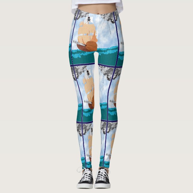 Piraten-Schiffs-Leggings Leggings (Vorderseite)