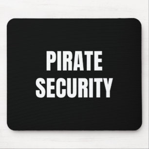 Piraten-Security-Mama-Vater Funny Halloween-Kostüm Mousepad