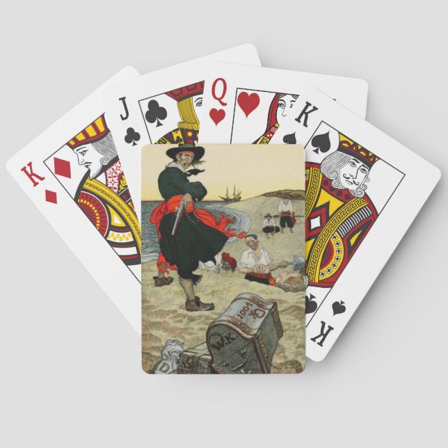 Piraten-Spielkarten Spielkarten (Rückseite)