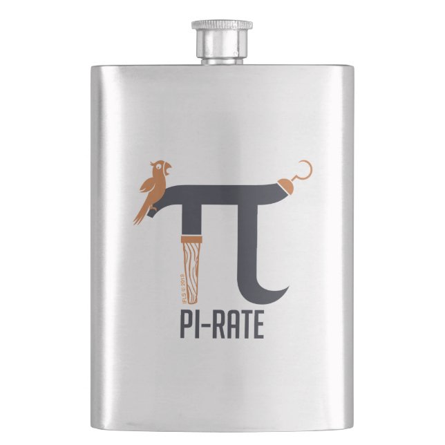 Piraten-Symbol Flachmann (Vorderseite)