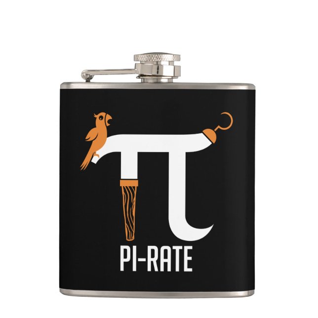 Piraten-Symbol Flachmann (Vorderseite)