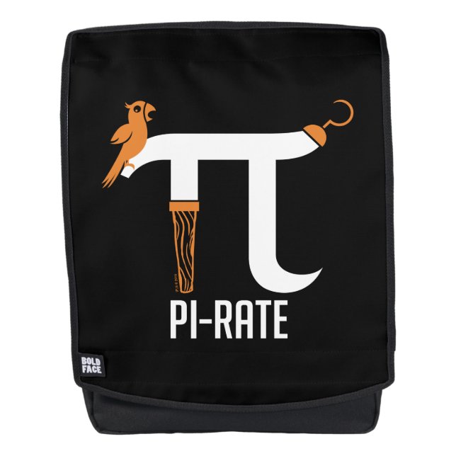 Piraten-Symbol Rucksack (Vorderseite)