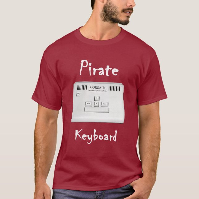 Piraten-Tastatur T-Shirt (Vorderseite)