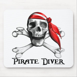 Piraten-Taucher Mousepad