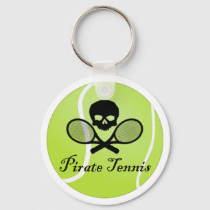 Piraten-Tennis mit Tennisball Schlüsselanhänger