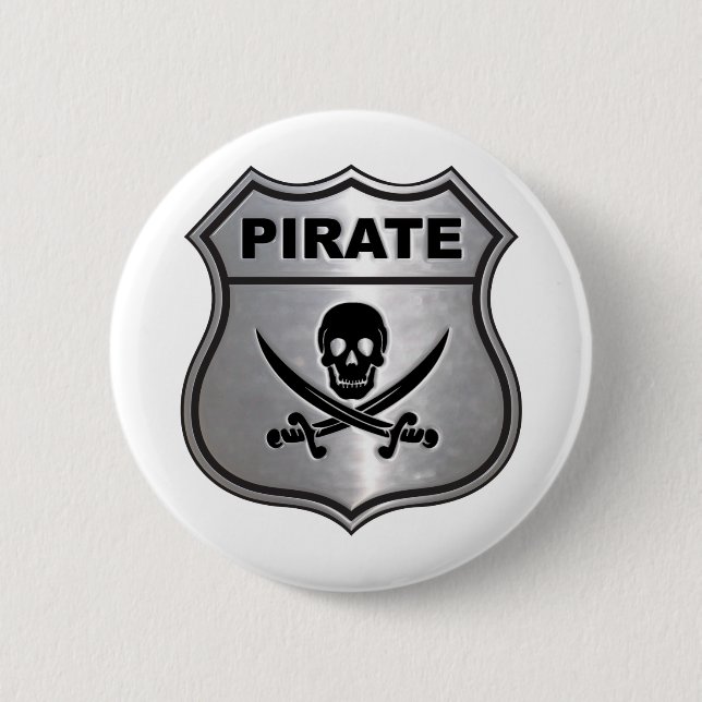 Piraten-Wappen Button (Vorderseite)