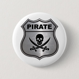 Piraten-Wappen Button