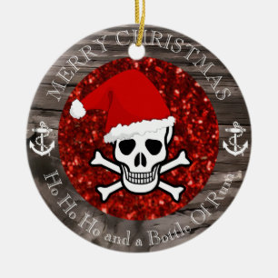 Piraten-Weihnachten Keramik Ornament