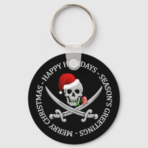 Piraten-Weihnachtsschlüsselkette Schlüsselanhänger