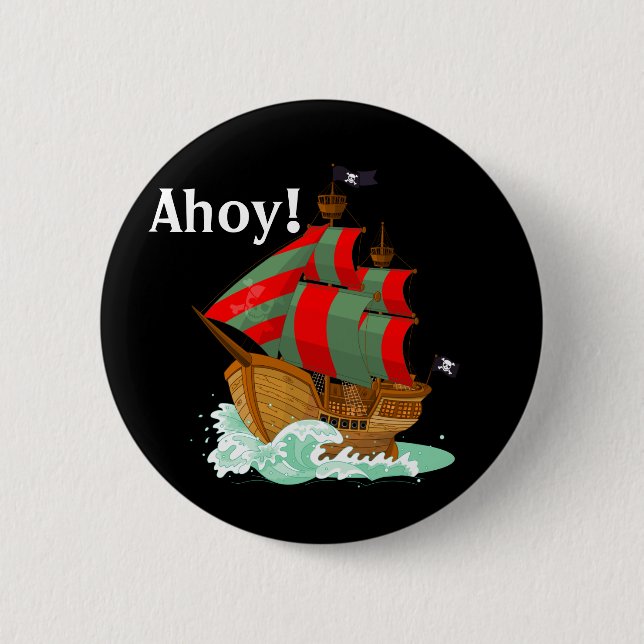 Piraten Willkommen Button (Vorderseite)
