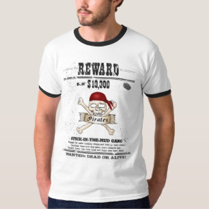 Piraten wollten toten oder lebendigen Wecker der T-Shirt
