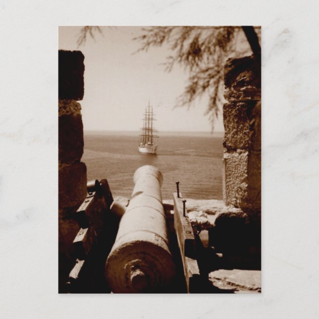 Piratenangriff Postkarte (Vorderseite)