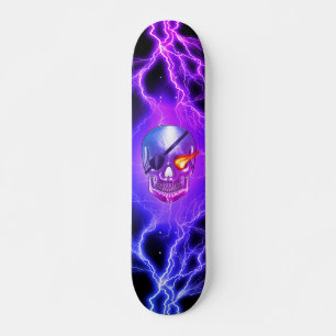 Piratenaugenklappe mit Totenkopf Skateboard