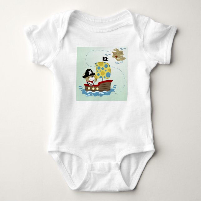 Piratenbärenjagd zum Zweck der Schatzsuche Baby Strampler (Vorderseite)