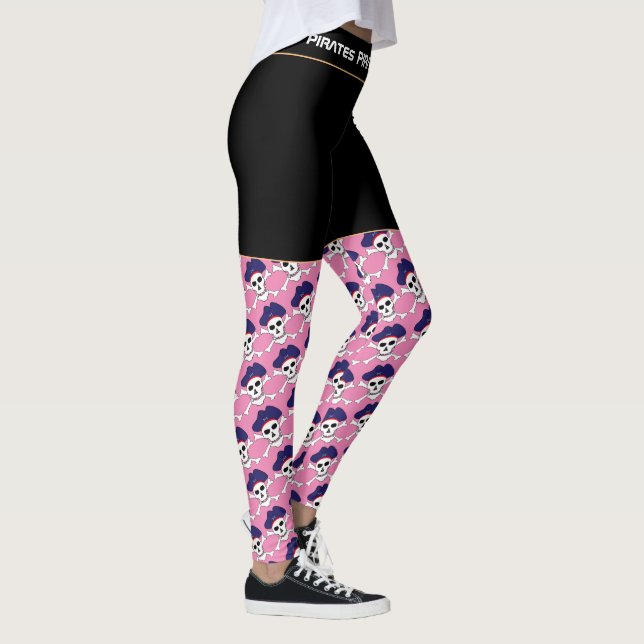 Piratenfahne, Fitness Leggings (Rechts)