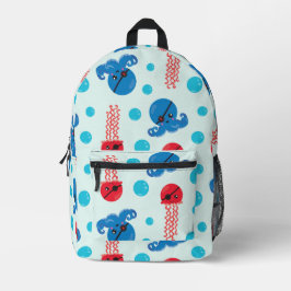 Piratenfisch, Seeteufel, Meerestiere Bedruckter Rucksack