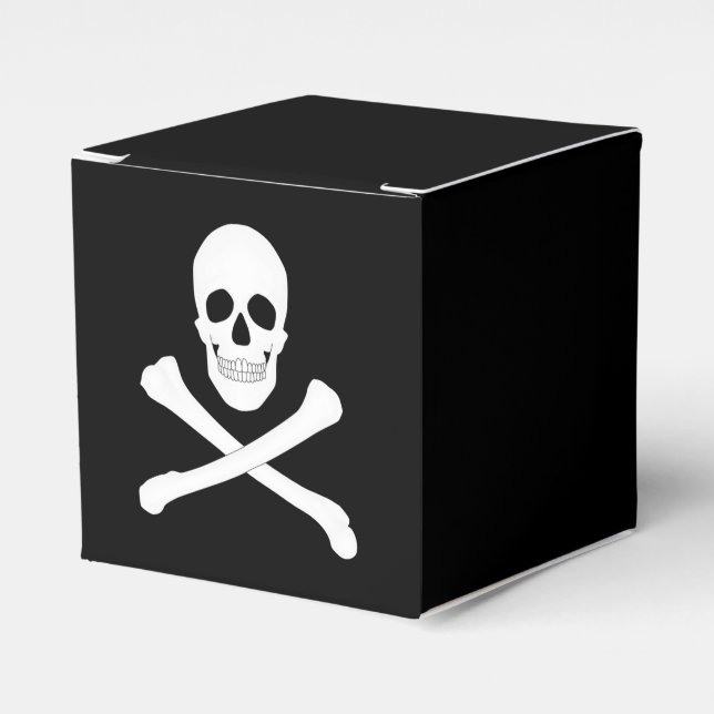 Piratenfisch (Skull und Crossbones) (Piratenflagge Geschenkschachtel (Vorderseite)