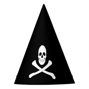 Piratenfisch (Skull und Crossbones) (Piratenflagge Partyhütchen