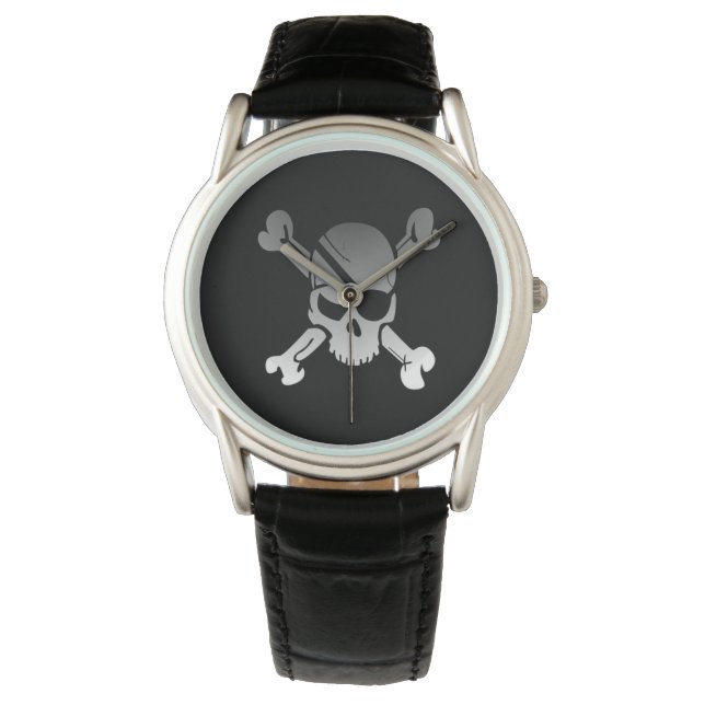 Piratenflagge Armbanduhr (Vorderseite)