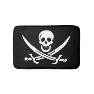 Piratenflagge Badematte