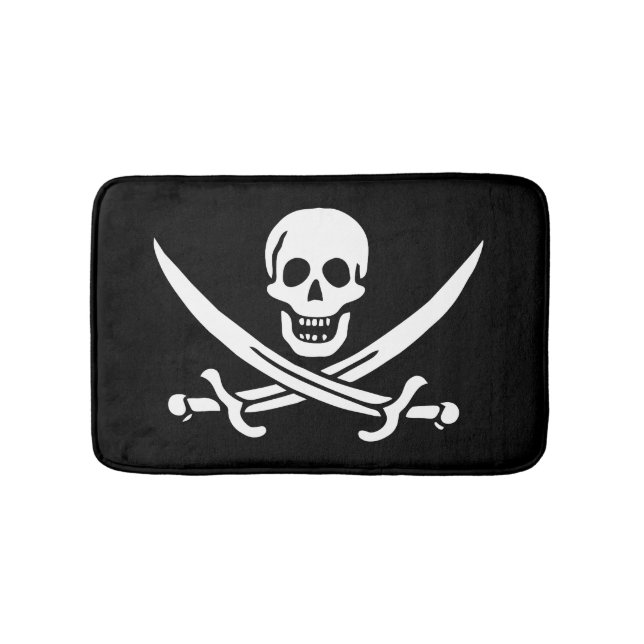 Piratenflagge Badematte (Vorderseite)