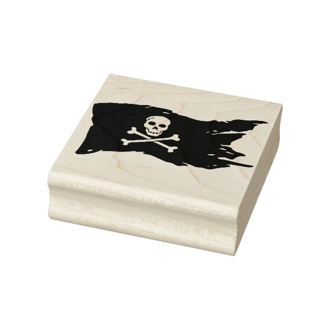 Piratenflagge Briefmarke Gummistempel (Stempel)