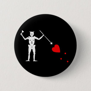 Piratenflagge Button