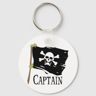 Piratenflagge Captain Schlüsselanhänger