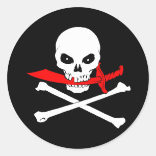 Piratenflagge (Cutlass) Aufkleber