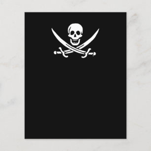 Piratenflagge der Piratenflagge Flyer
