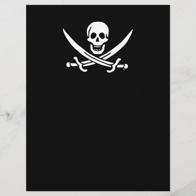 Piratenflagge der Piratenflagge Flyer (Vorne)