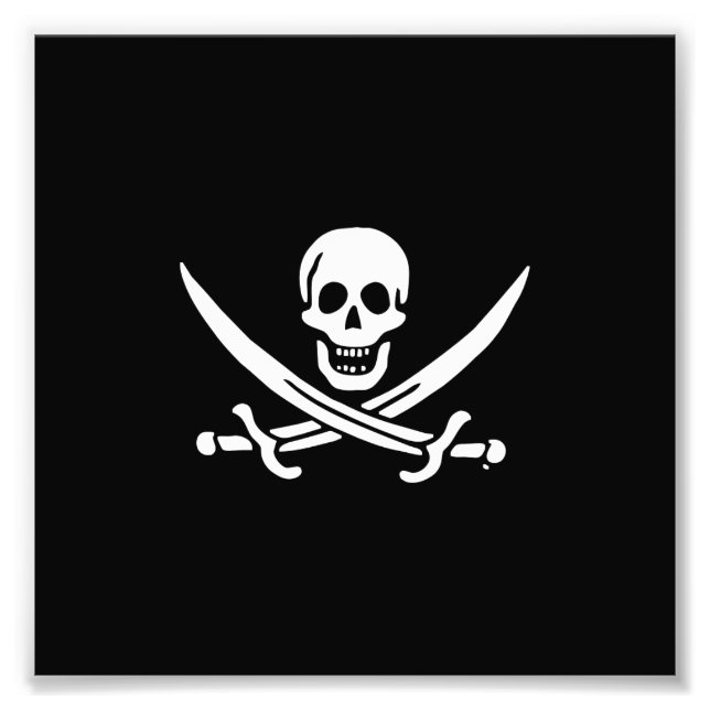 Piratenflagge der Piratenflagge Fotodruck (Vorne)