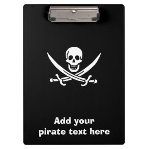 Piratenflagge der Piratenflagge Klemmbrett