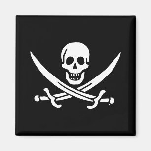 Piratenflagge der Piratenflagge Magnet