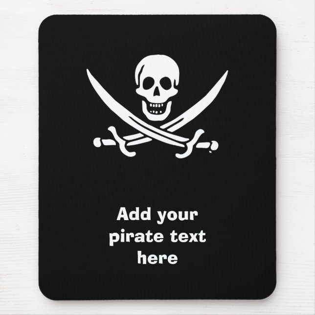 Piratenflagge der Piratenflagge Mousepad (Vorne)
