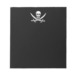 Piratenflagge der Piratenflagge Notizblock