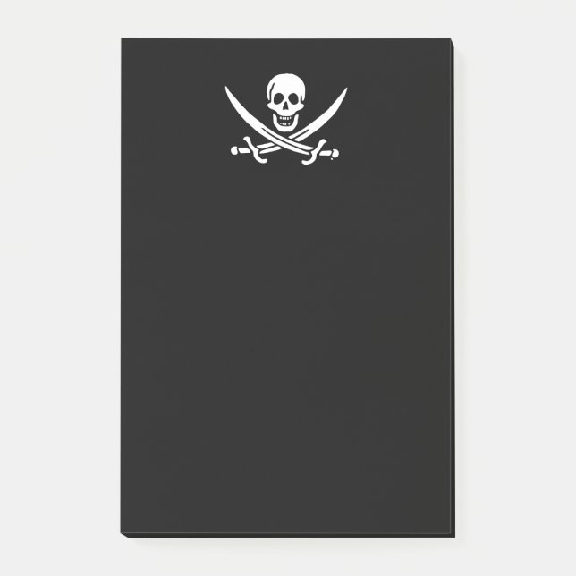 Piratenflagge der Piratenflagge Post-it Klebezettel (Vorderseite)