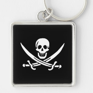 Piratenflagge der Piratenflagge Schlüsselanhänger