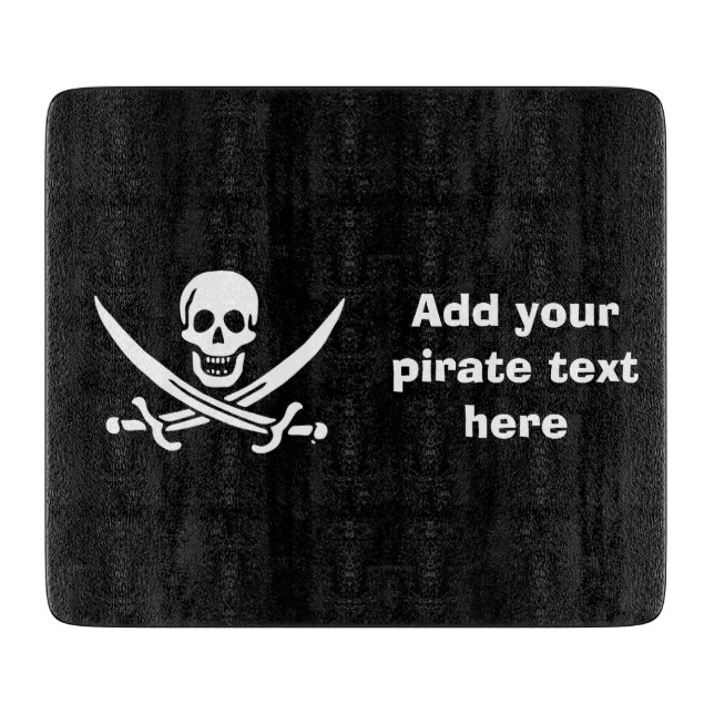 Piratenflagge der Piratenflagge Schneidebrett (Vorderseite)