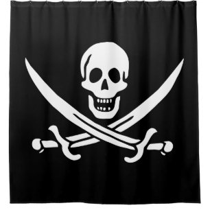 Piratenflagge Duschvorhang