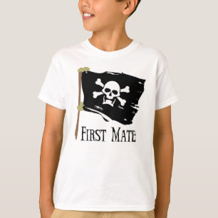Piratenflagge-erster Kamerad T-Shirt