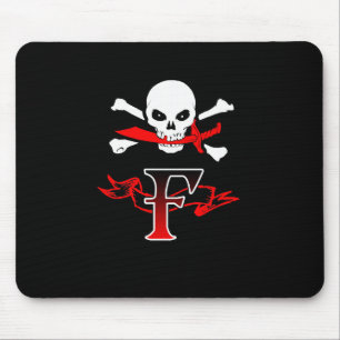 Piratenflagge F Monogramm Mousepad