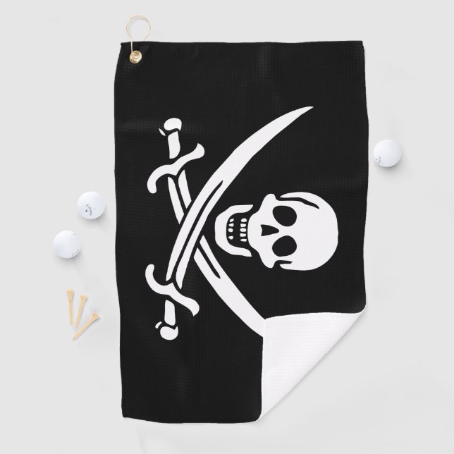 Piratenflagge Golfhandtuch (Insitu)