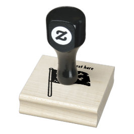 Piratenflagge Gummistempel