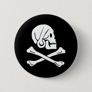 Piratenflagge - Jolly Roger Button