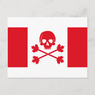 Piratenflagge Kanadas Postkarte