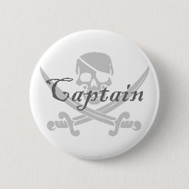 Piratenflagge-Kapitän Button