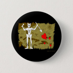 Piratenflagge-Karte #1 Button