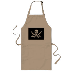Piratenflagge Lange Schürze