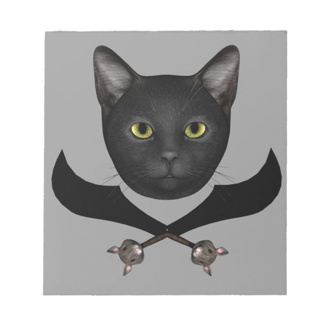 Piratenflagge Notizblock (Vorderseite)